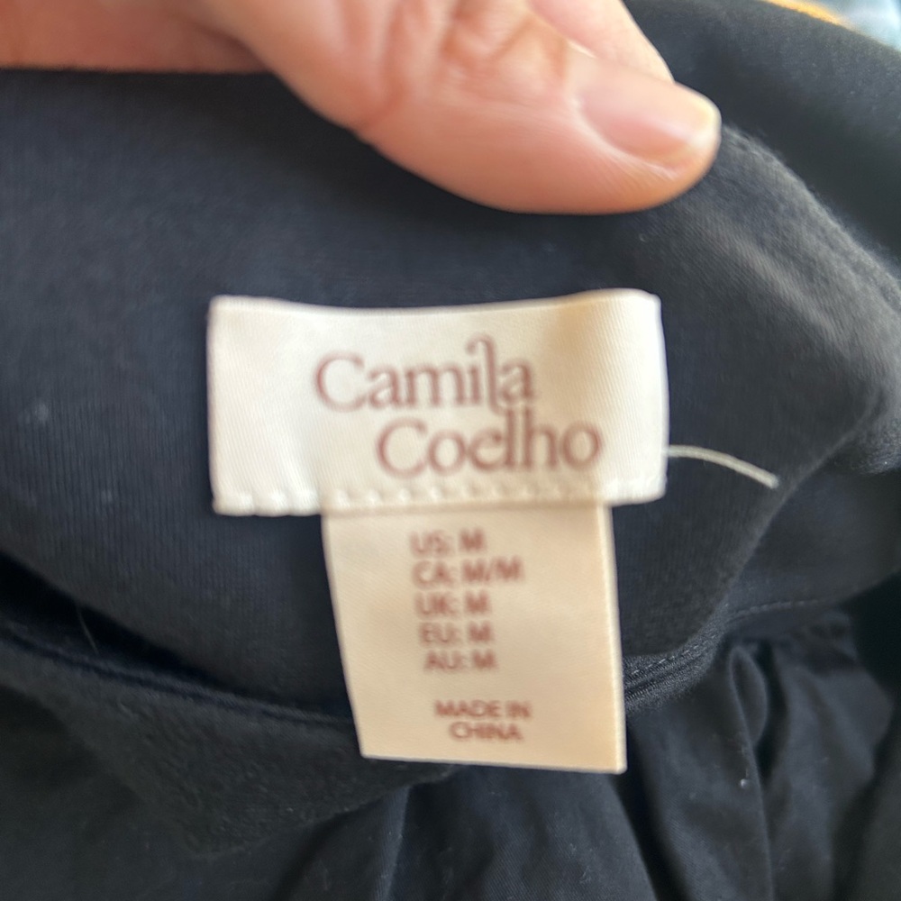 Camila Coelho Revolve Black Mini Bubble Dress sz Medium - Picture 3 of 3